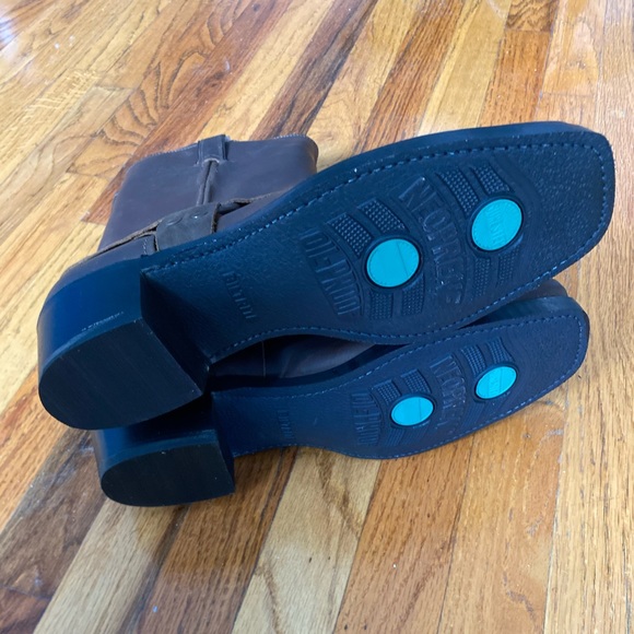 Code West Brown Leather Boots - Picture 5 of 6